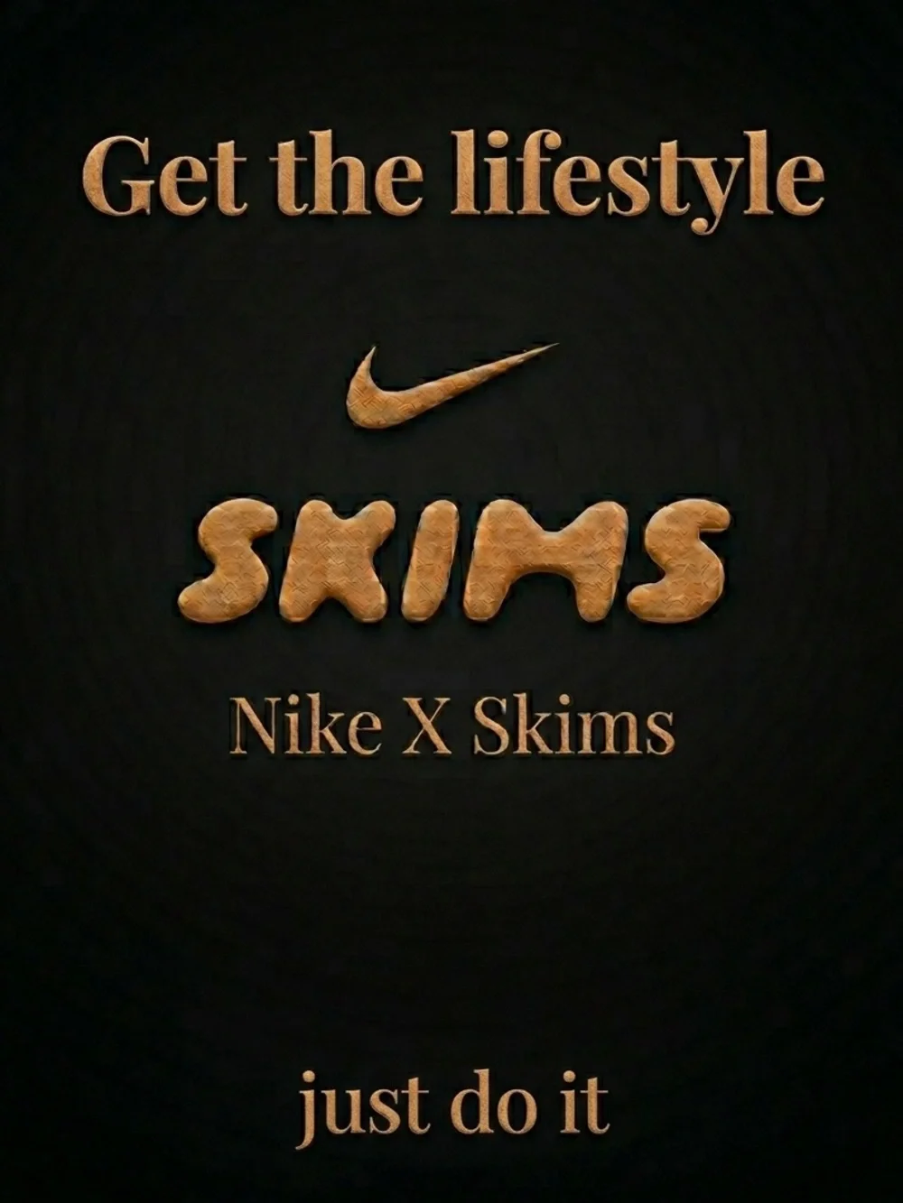 NikeSKIMS Shine Truffle Stone Colorblock Matching Set Size Medium - Picture 8 of 16